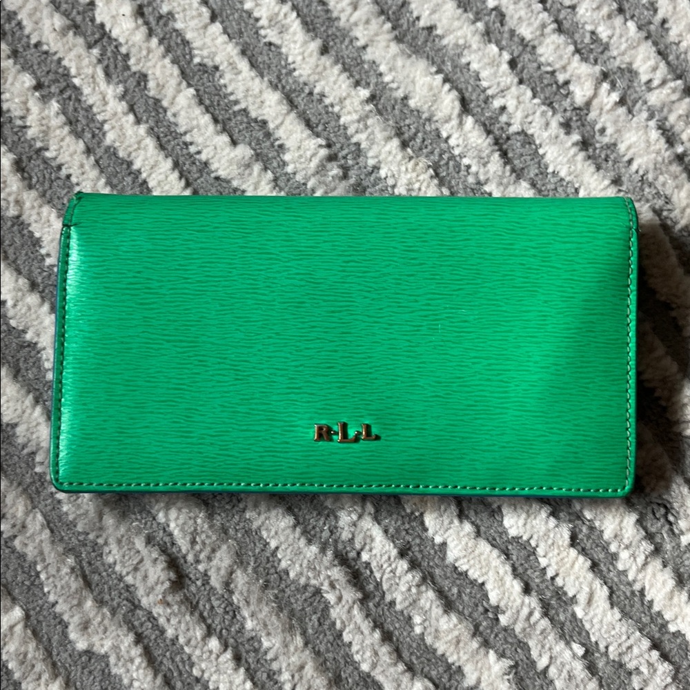 RLL Green Leather Wallet